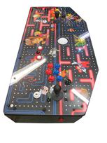 641 2-player, blue buttons, red buttons, white trackball, black trim, classics