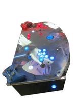 832 2-player, blue buttons, red buttons, lighted, blue trackball, silver trim, star wars, dark vs light